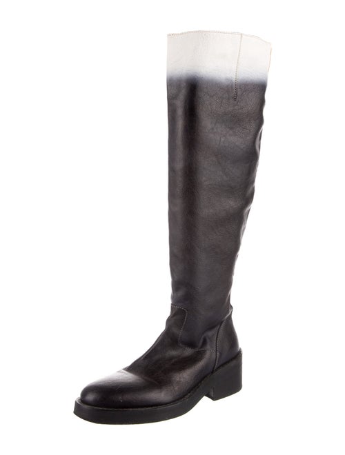 Ann Demeulemeester Leather Riding Boots