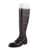 Ann Demeulemeester Leather Riding Boots