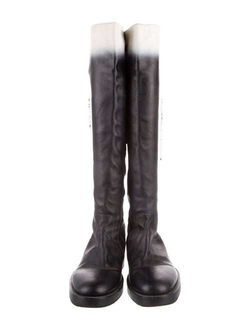 Ann Demeulemeester Leather Riding Boots