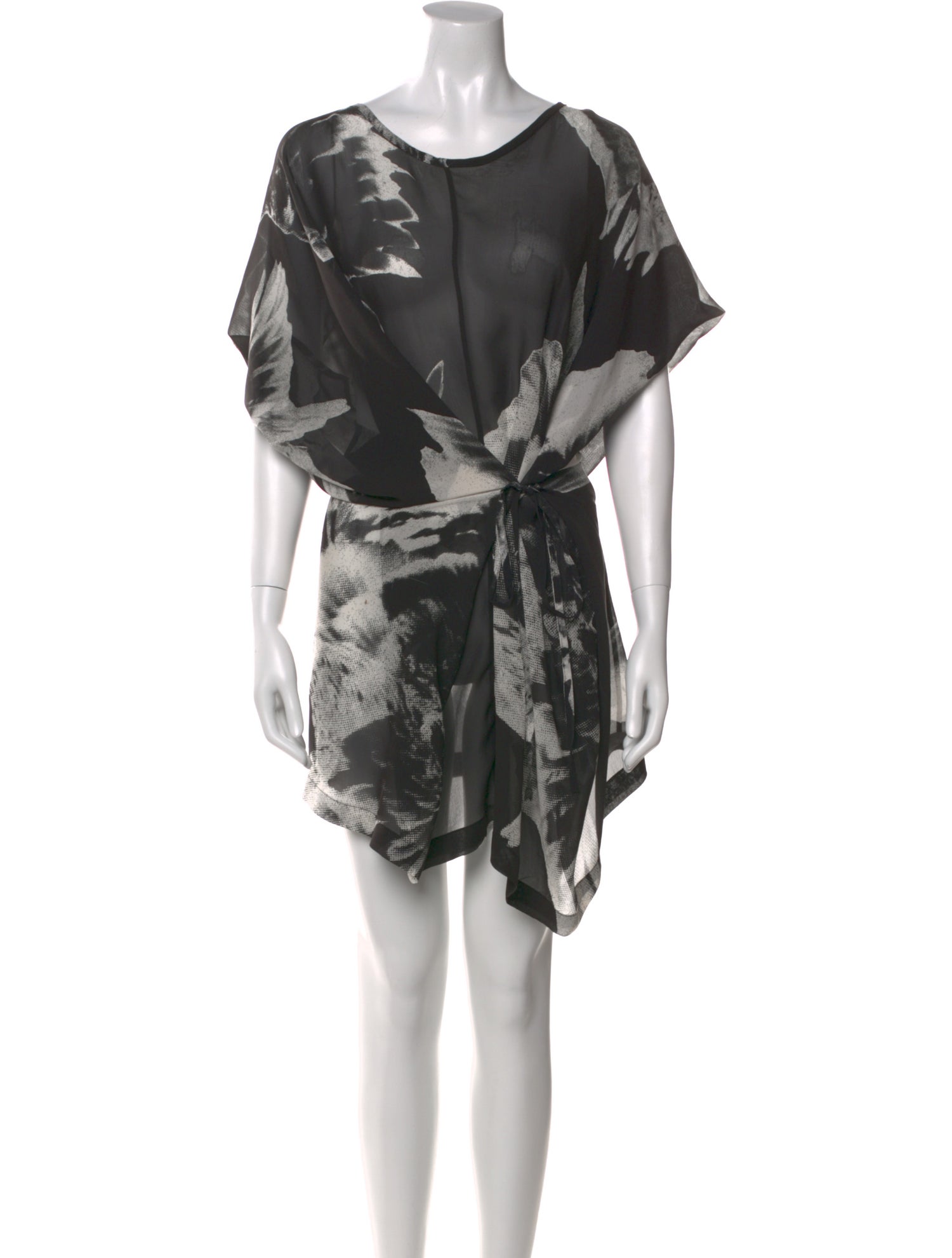 Ann Demeulemeester Silk Knee-Length Dress