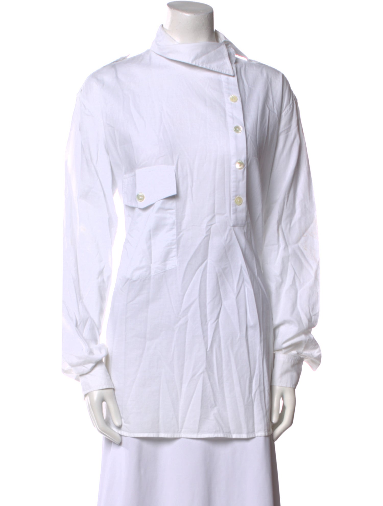 Ann Demeulemeester Mock Neck Long Sleeve Tunic