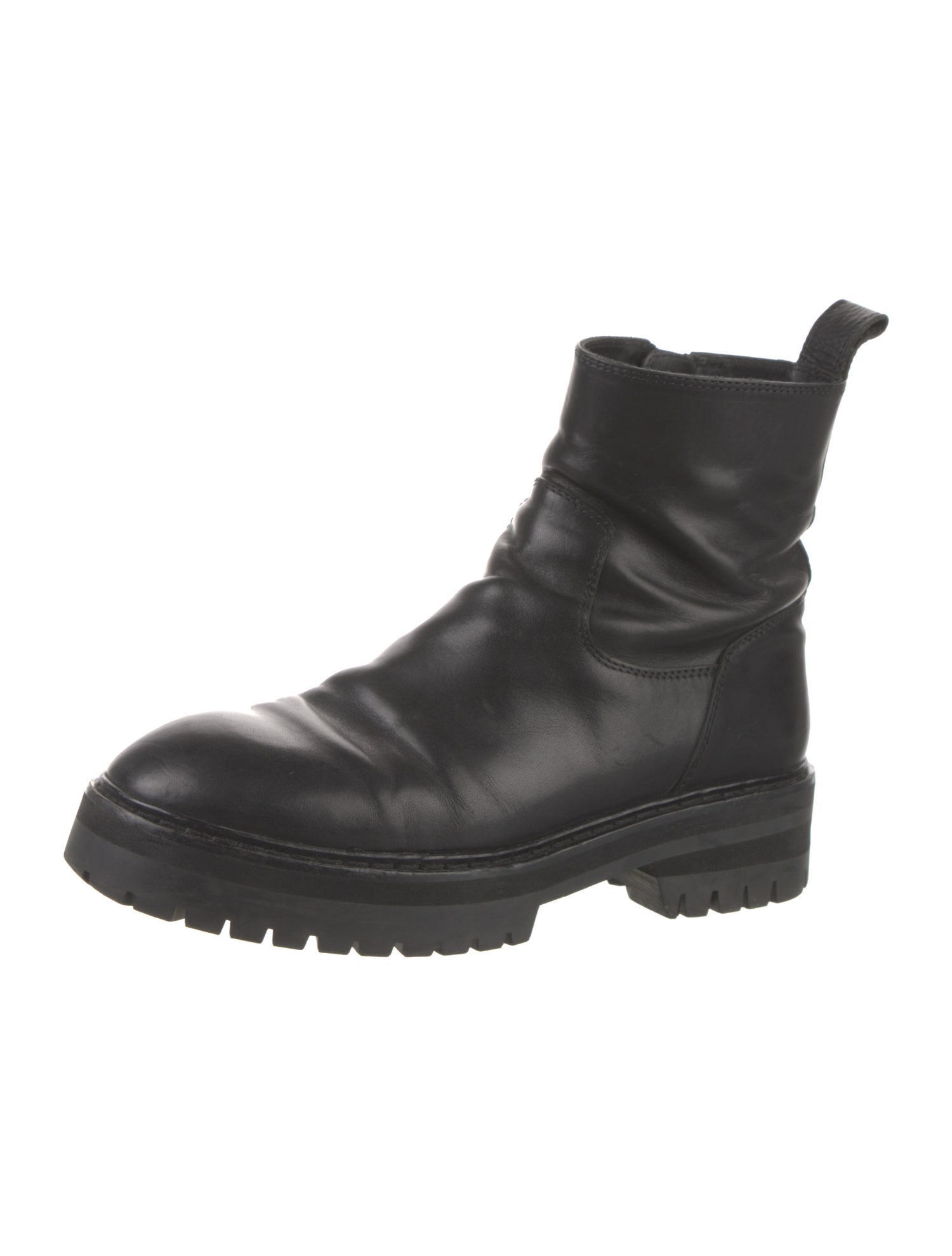 Ann Demeulemeester Leather Combat Boots