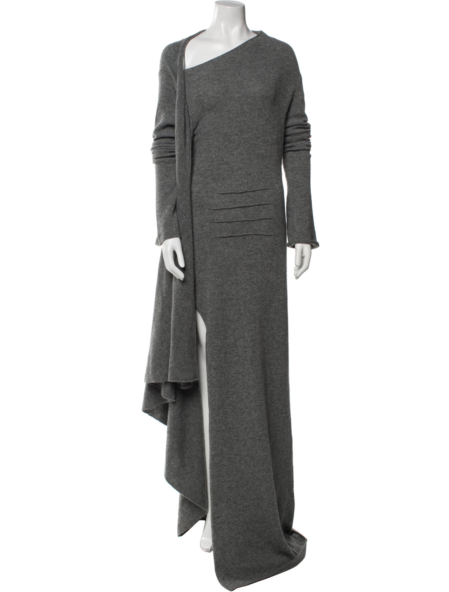 Ann Demeulemeester Virgin Wool Long Dress