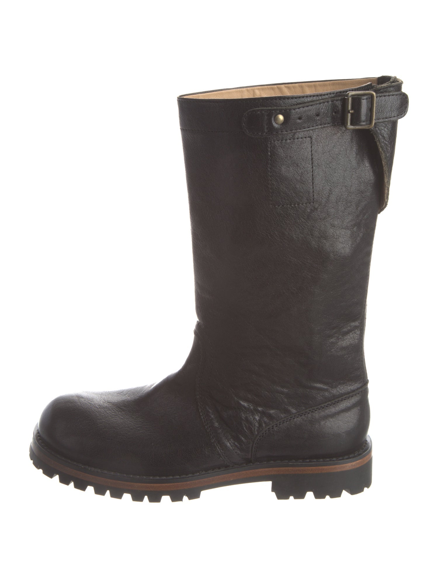 Ann Demeulemeester Leather Moto Boots