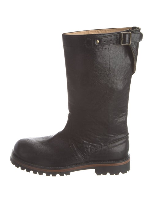 Ann Demeulemeester Leather Moto Boots