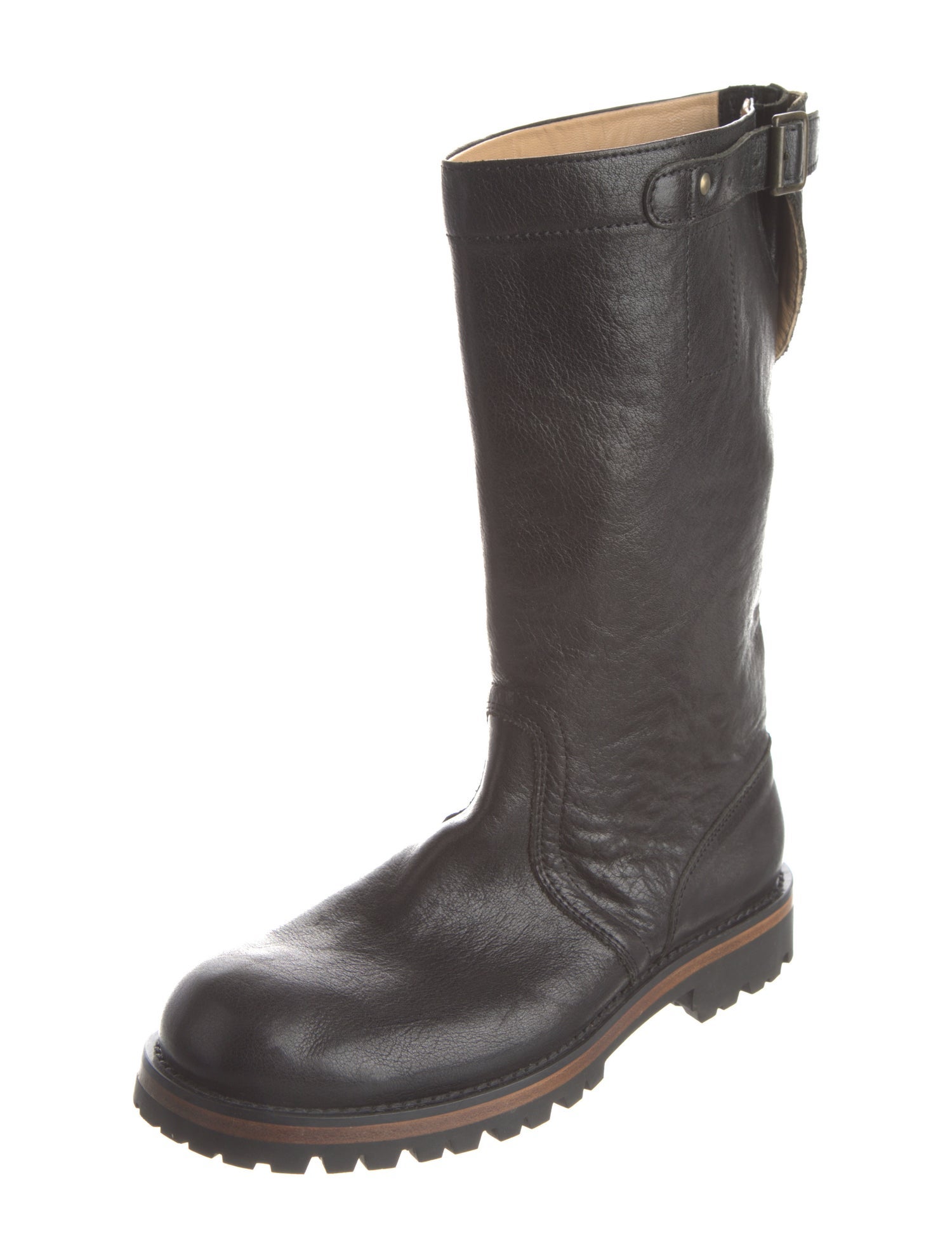 Ann Demeulemeester Leather Moto Boots