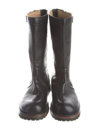 Ann Demeulemeester Leather Moto Boots