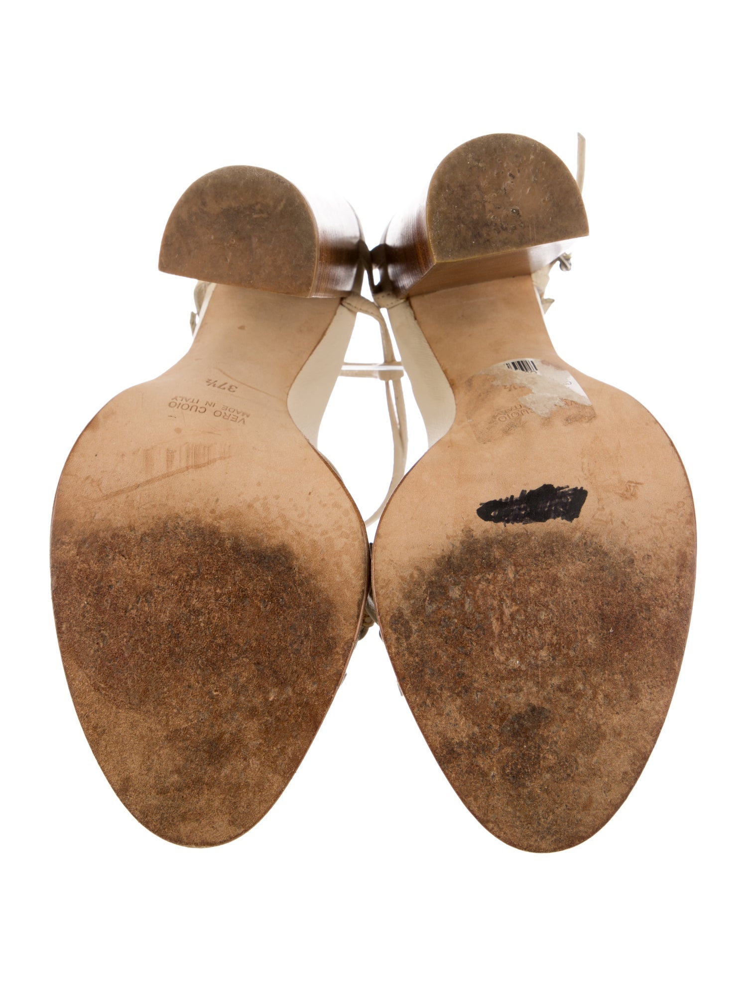 Ann Demeulemeester Leather Slingback Sandals