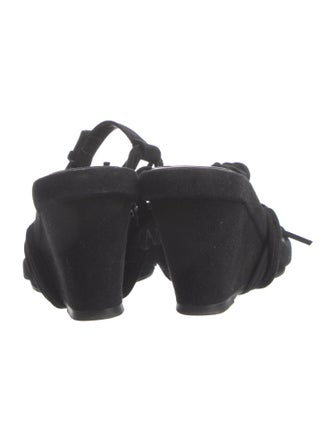 Ann Demeulemeester Suede Gladiator Sandals