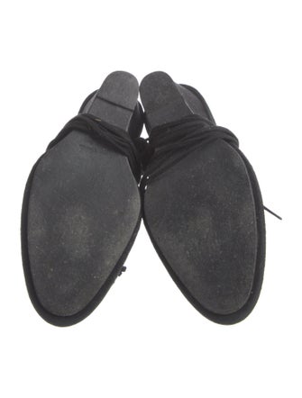 Ann Demeulemeester Suede Gladiator Sandals