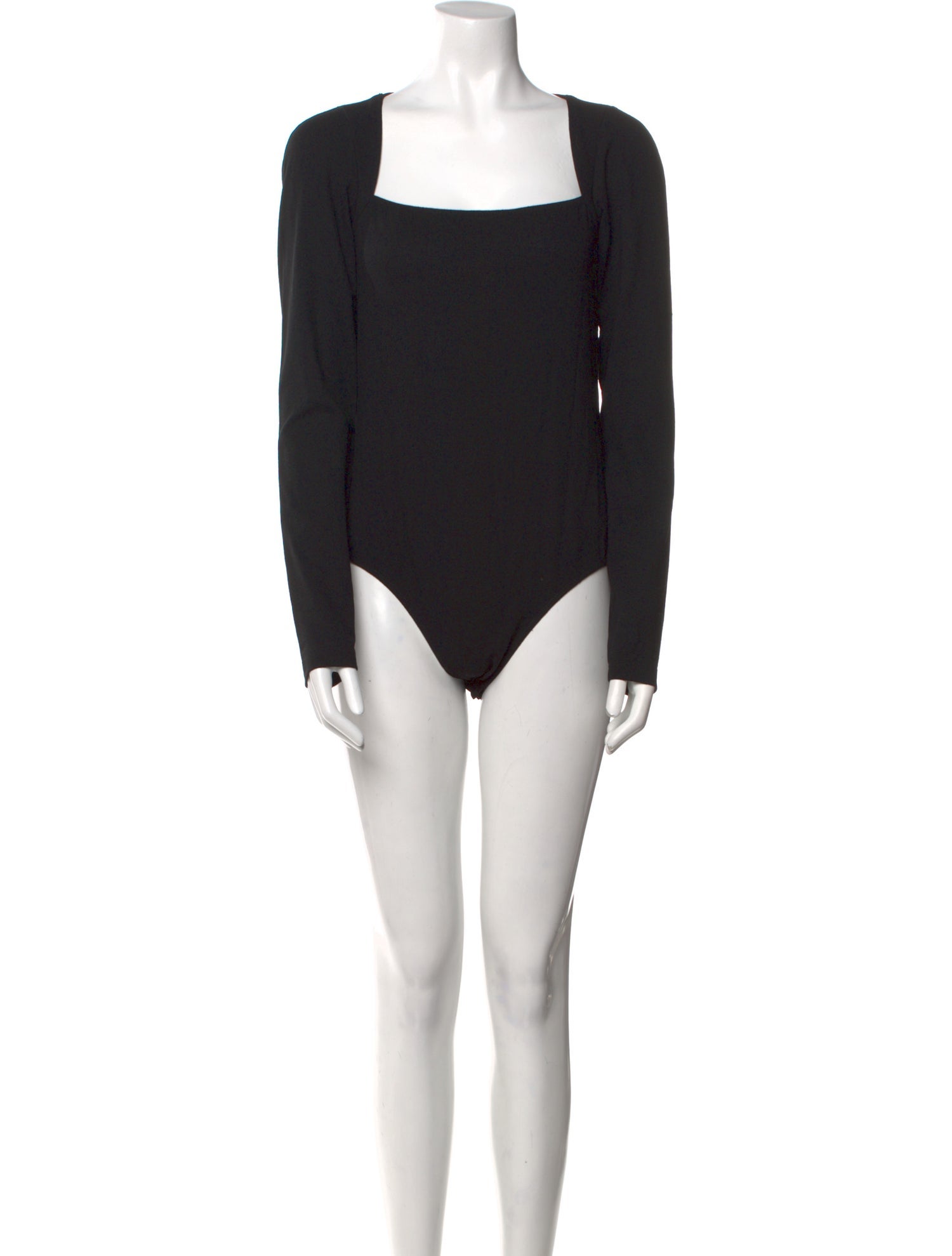 Ann Demeulemeester Virgin Wool Square Neckline Bodysuit