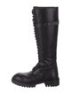 Ann Demeulemeester Leather Combat Boots
