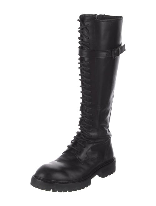 Ann Demeulemeester Leather Combat Boots