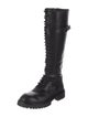 Ann Demeulemeester Leather Combat Boots
