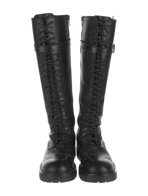 Ann Demeulemeester Leather Combat Boots