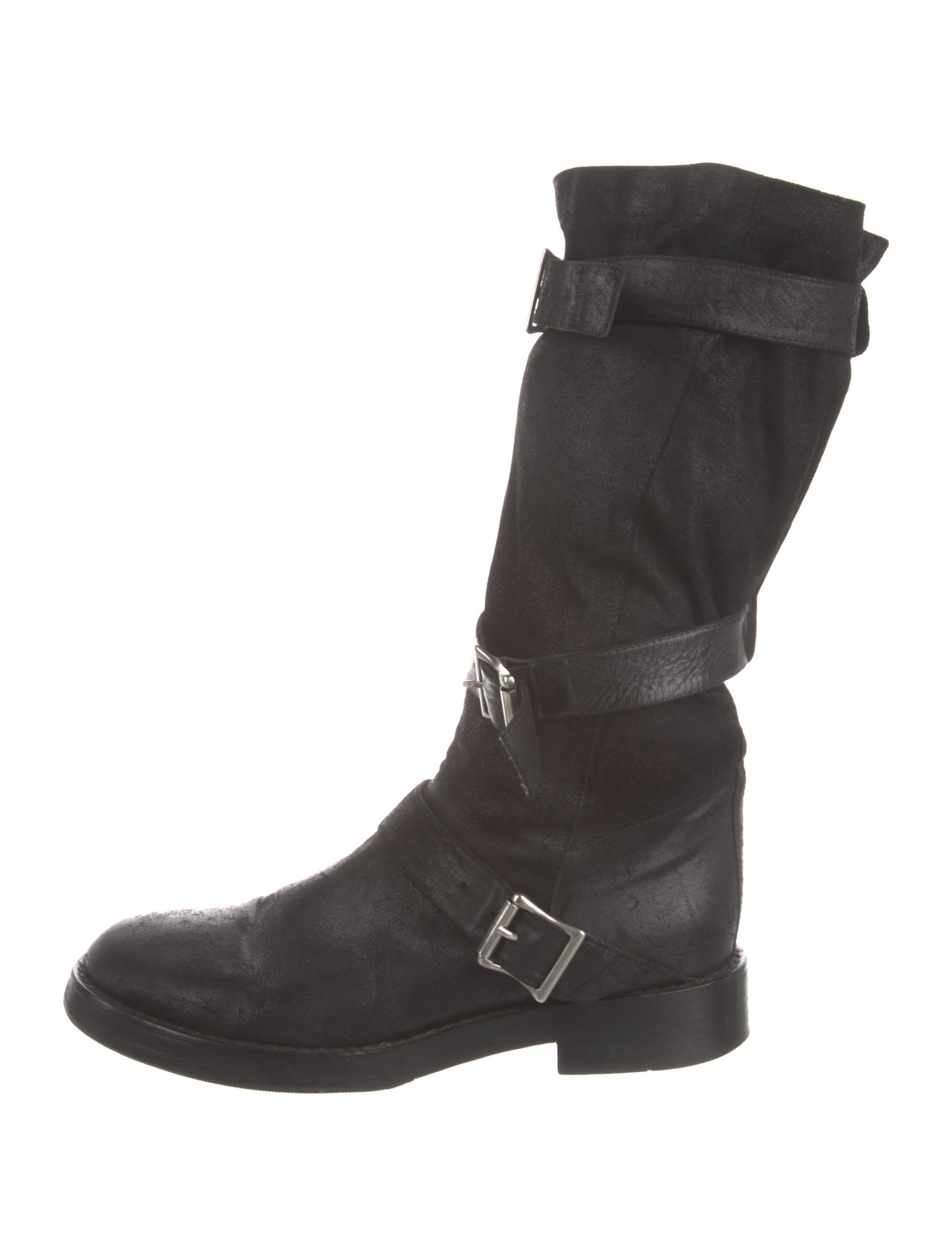 Ann Demeulemeester Leather Moto Boots