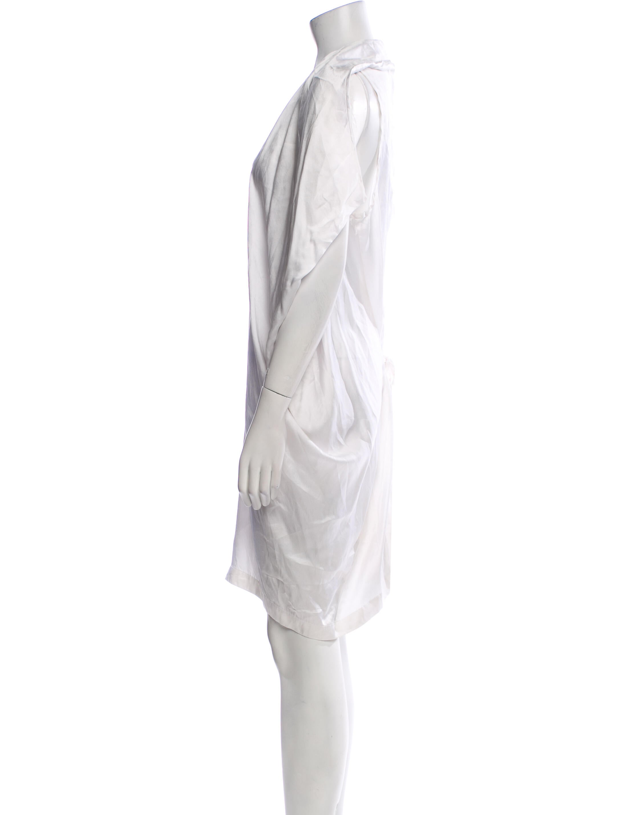 Ann Demeulemeester Silk Knee-Length Dress