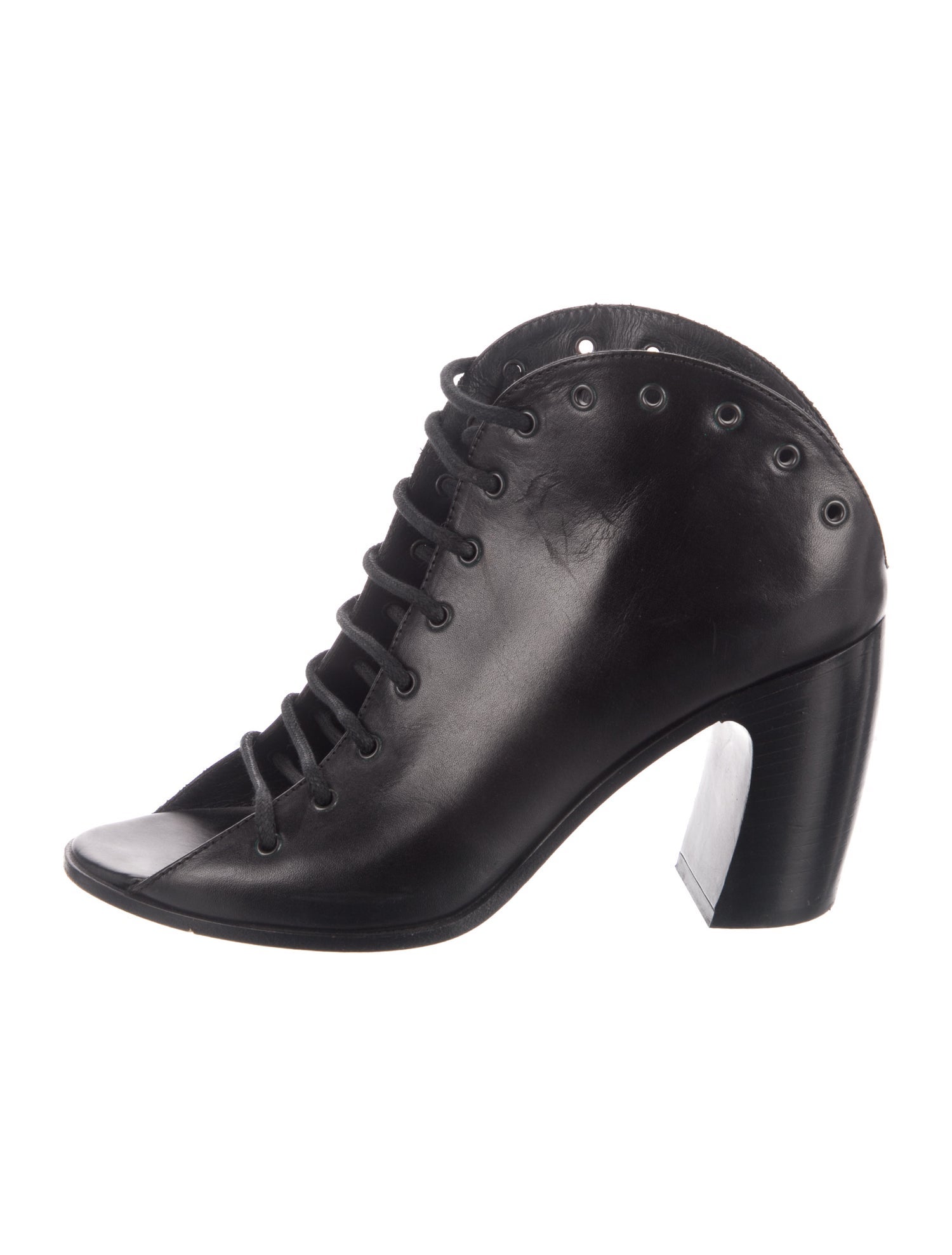 Ann Demeulemeester Leather Lace-Up Boots