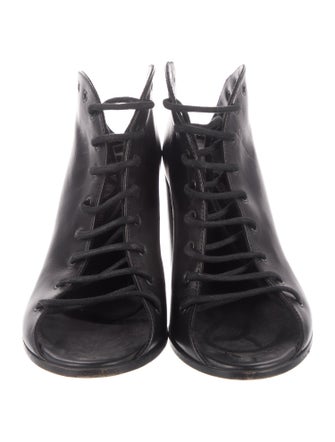 Ann Demeulemeester Leather Lace-Up Boots
