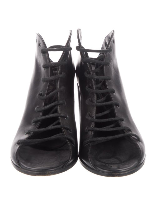 Ann Demeulemeester Leather Lace-Up Boots