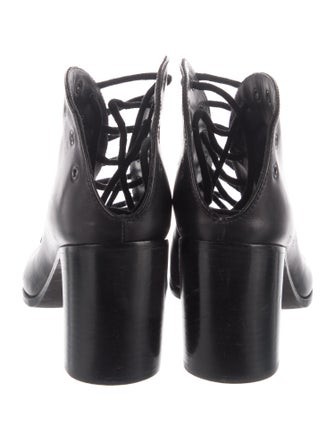 Ann Demeulemeester Leather Lace-Up Boots
