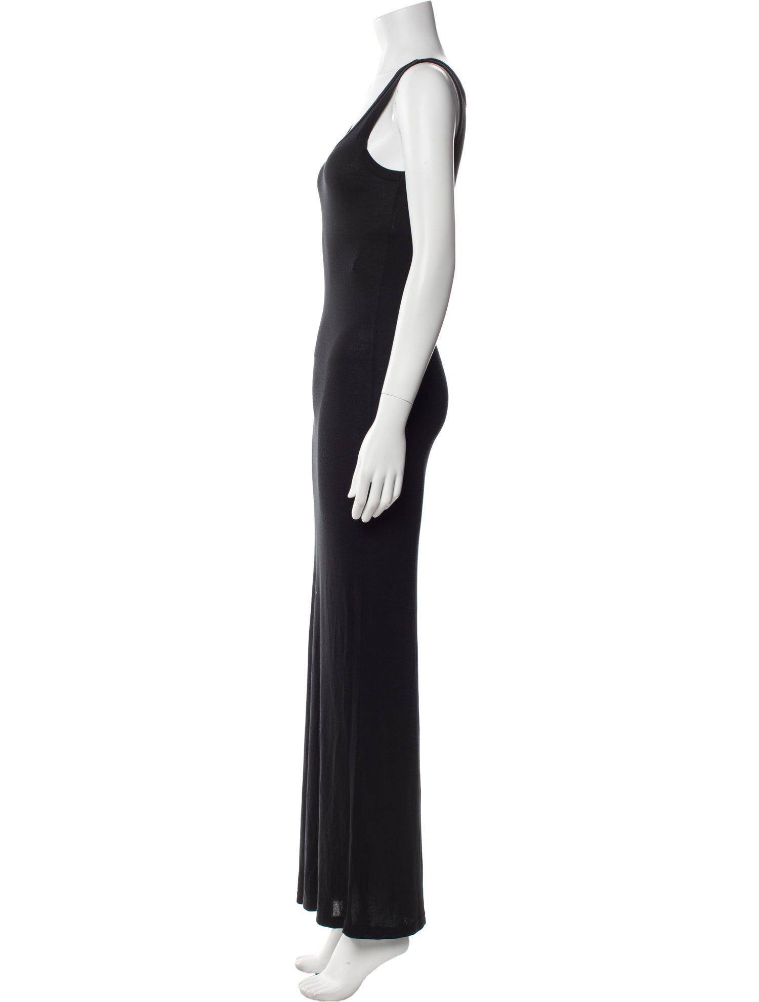 Ann Demeulemeester Scoop Neck Long Dress