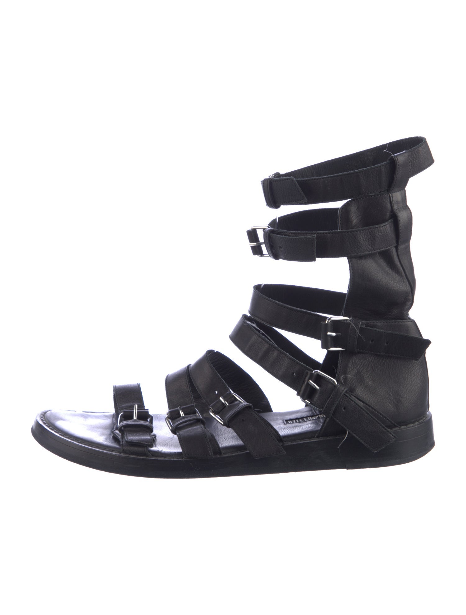 Ann Demeulemeester Leather Gladiator Sandals