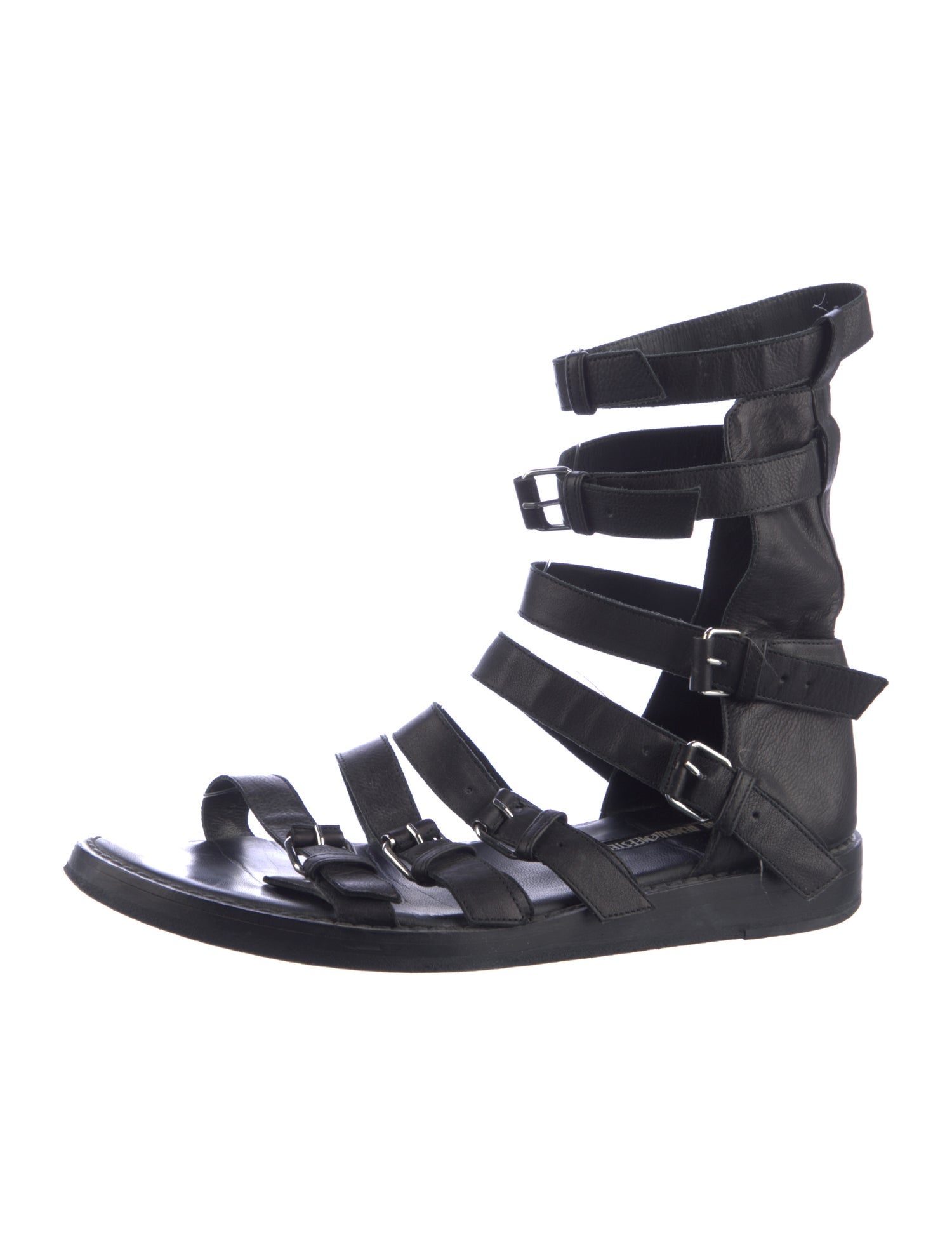 Ann Demeulemeester Leather Gladiator Sandals