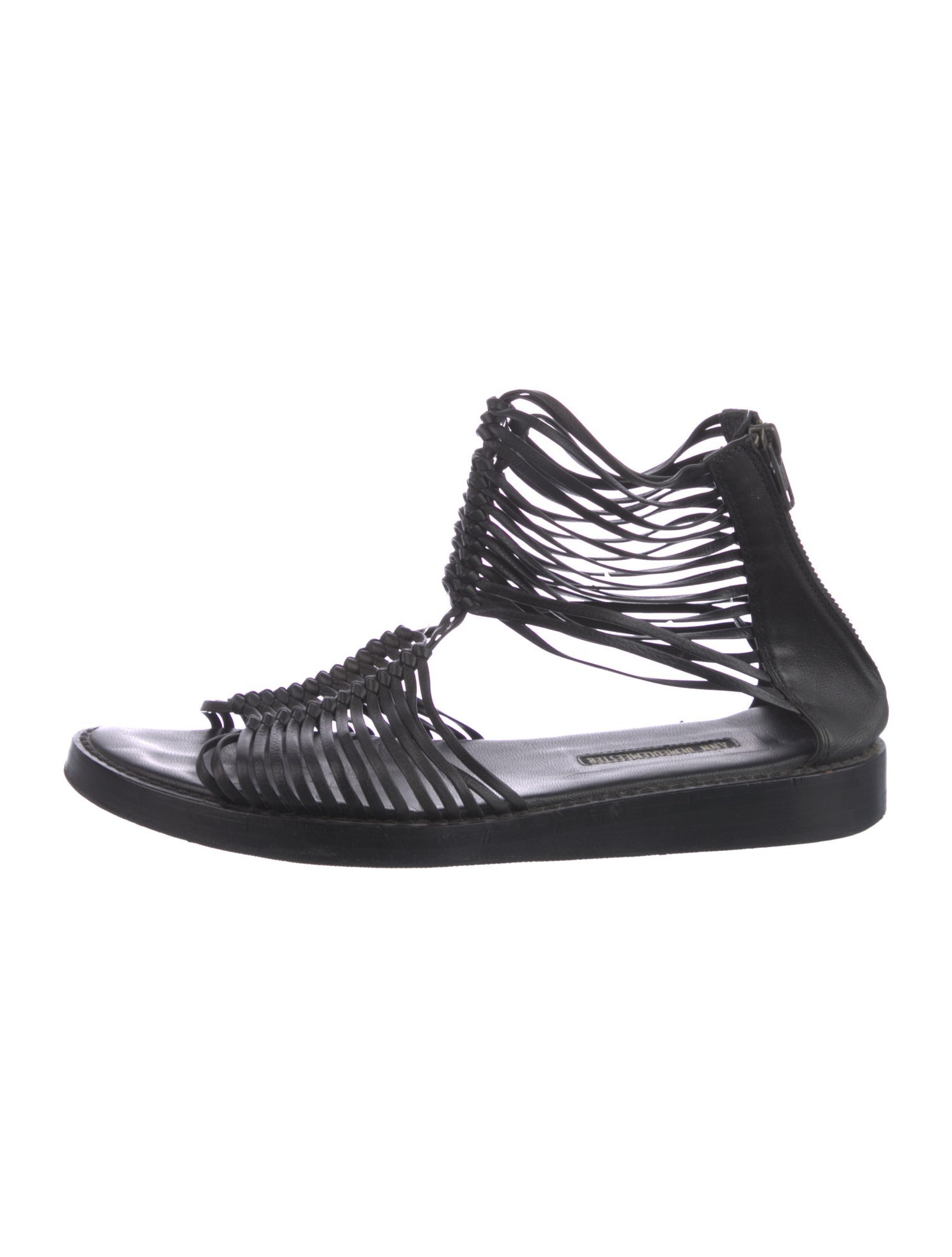 Ann Demeulemeester Leather Gladiator Sandals
