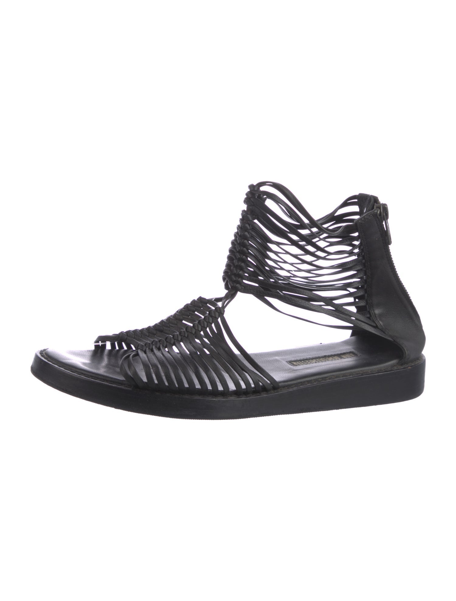 Ann Demeulemeester Leather Gladiator Sandals