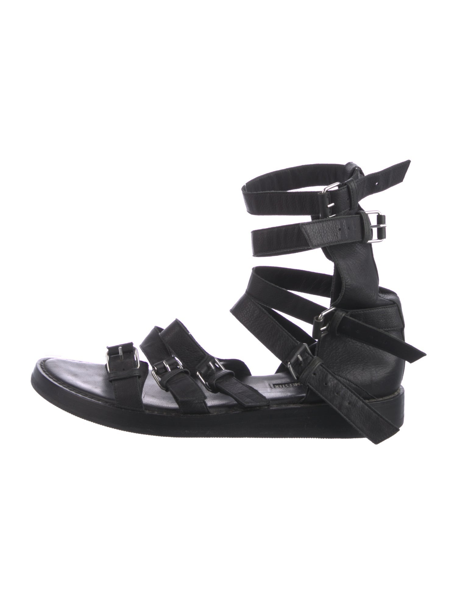 Ann Demeulemeester Leather Gladiator Sandals