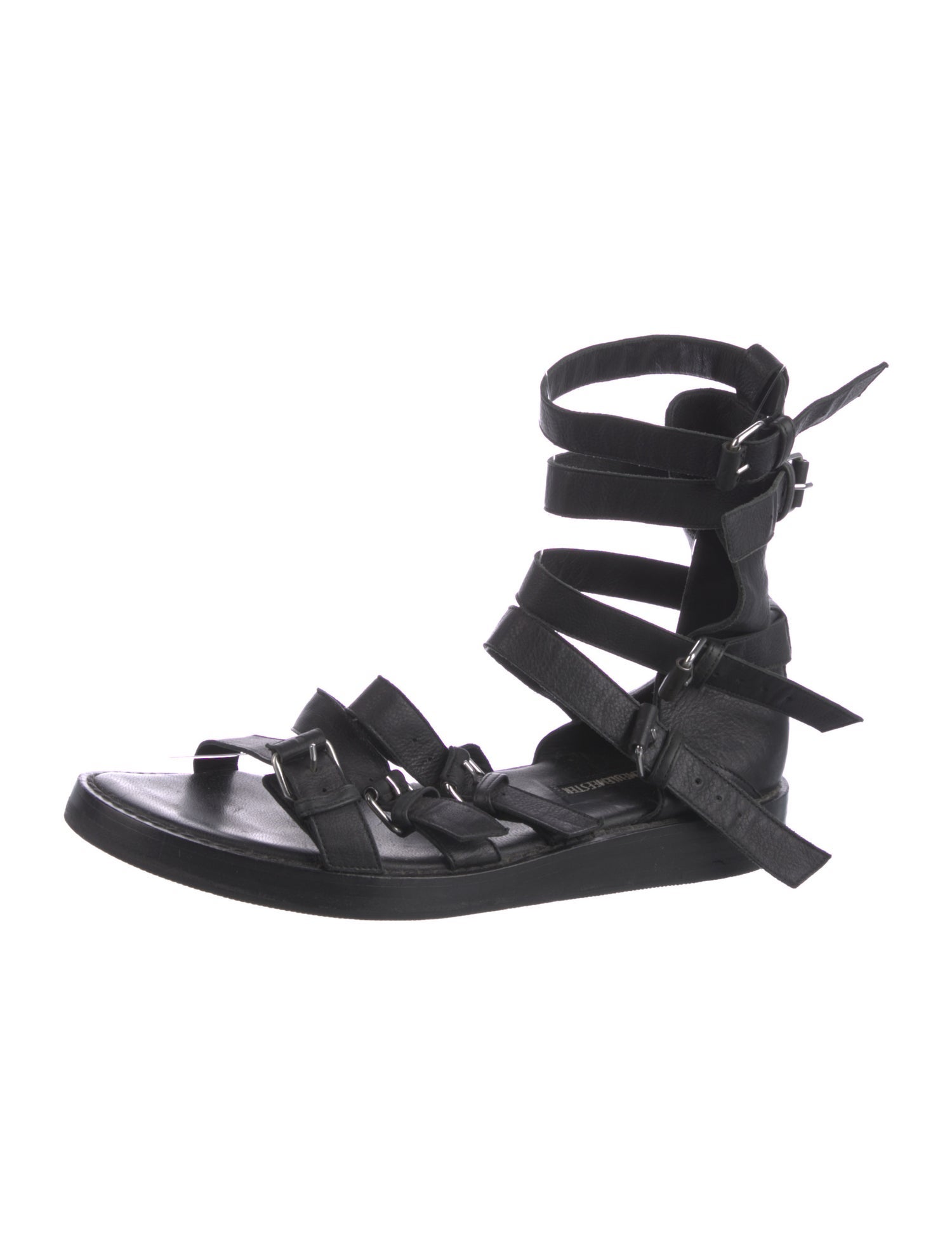 Ann Demeulemeester Leather Gladiator Sandals