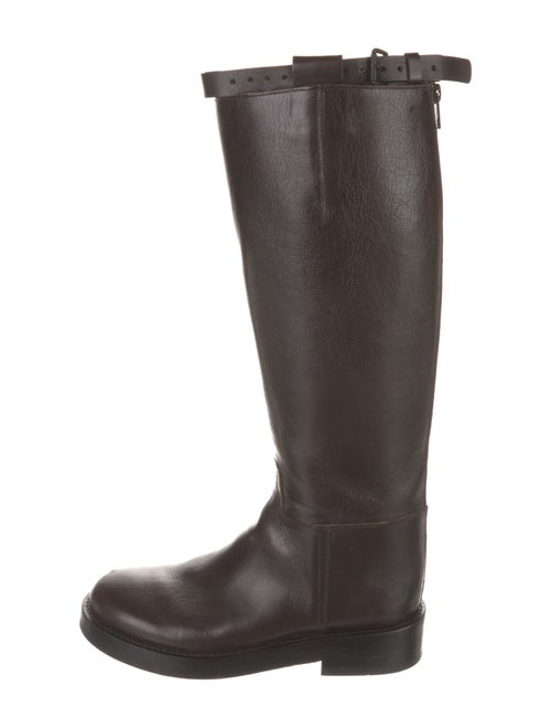 Ann Demeulemeester Leather Riding Boots