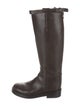 Ann Demeulemeester Leather Riding Boots
