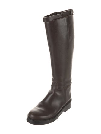 Ann Demeulemeester Leather Riding Boots
