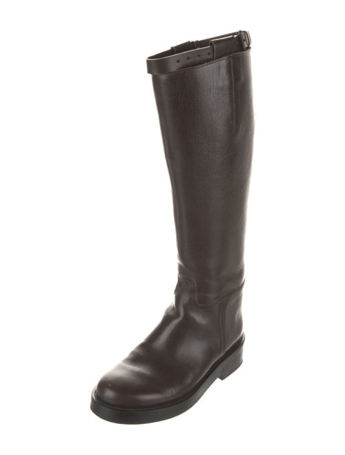Ann Demeulemeester Leather Riding Boots