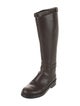 Ann Demeulemeester Leather Riding Boots