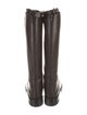 Ann Demeulemeester Leather Riding Boots