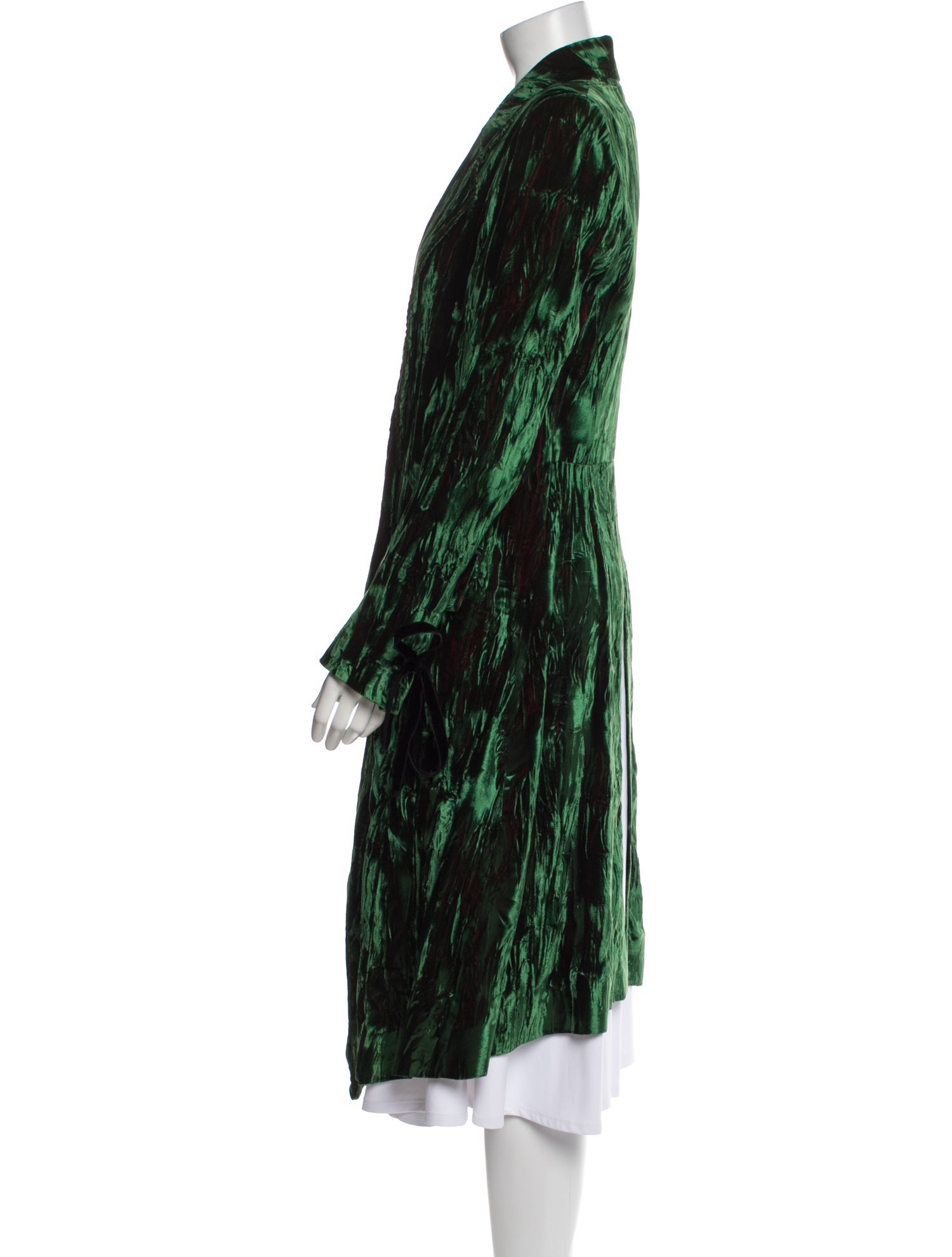 Ann Demeulemeester 2017 Velvet Faux Fur Coat