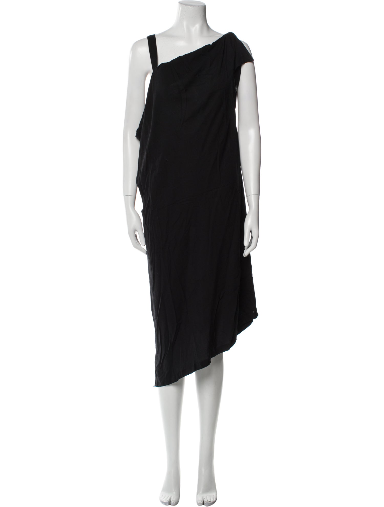 Ann Demeulemeester Silk Knee-Length Dress