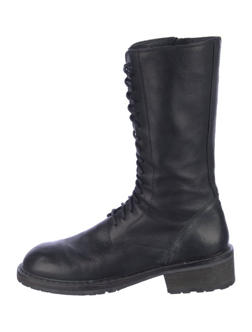 Ann Demeulemeester Leather Combat Boots