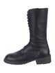 Ann Demeulemeester Leather Combat Boots