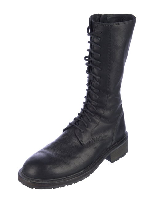 Ann Demeulemeester Leather Combat Boots