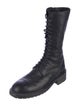 Ann Demeulemeester Leather Combat Boots