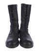 Ann Demeulemeester Leather Combat Boots