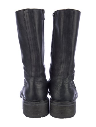 Ann Demeulemeester Leather Combat Boots