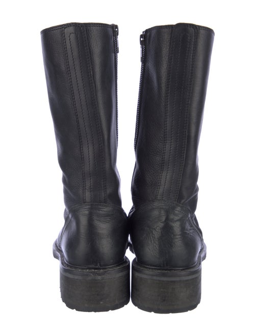 Ann Demeulemeester Leather Combat Boots