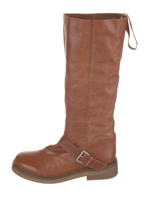 Ann Demeulemeester Leather Riding Boots