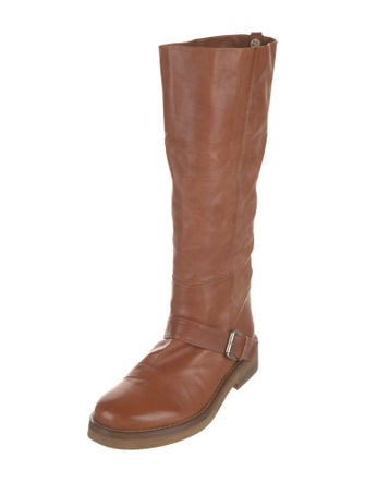 Ann Demeulemeester Leather Riding Boots