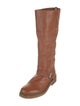 Ann Demeulemeester Leather Riding Boots